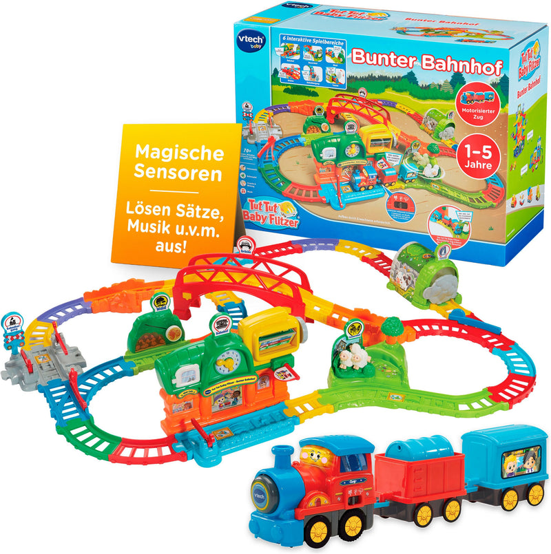 Jucărie Gara Colorată Vtech Tut Tut cu lumină și sunet - LunaHome.ro