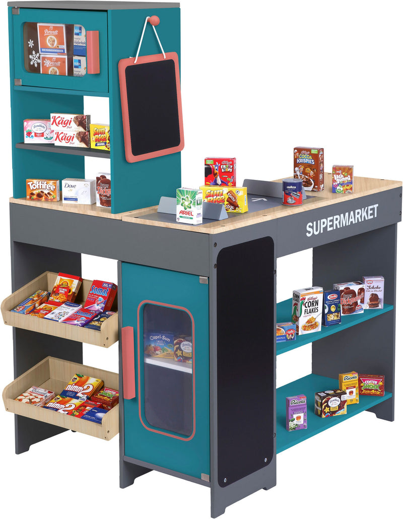 Jucarie magazin supermarket Tanner cu 40 de miniaturi incluse - LunaHome.ro