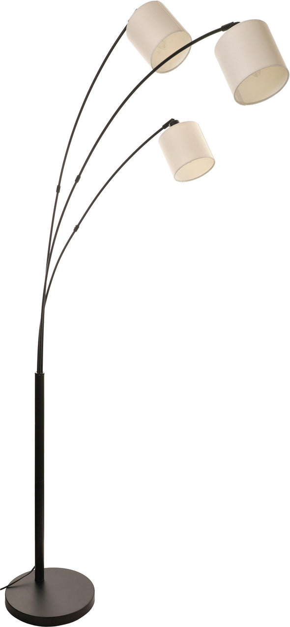 Lampadar Ahrhutte cu 3 abajururi textile 148 cm înălțime - LunaHome.ro