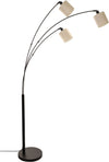 Lampadar Ahrhutte cu 3 abajururi textile 148 cm înălțime - LunaHome.ro