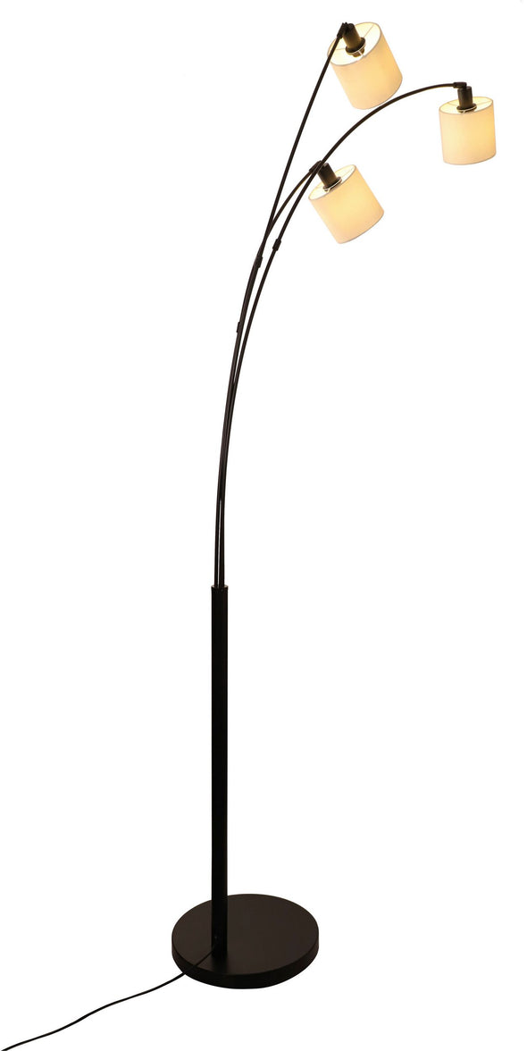 Lampadar Ahrhutte cu 3 abajururi textile 148 cm înălțime - LunaHome.ro