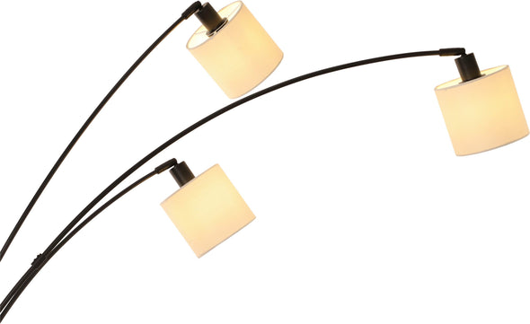 Lampadar Ahrhutte cu 3 abajururi textile 148 cm înălțime - LunaHome.ro