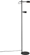 Lampadar LED Clyde negru cu lumina reglabila 138 cm inaltime