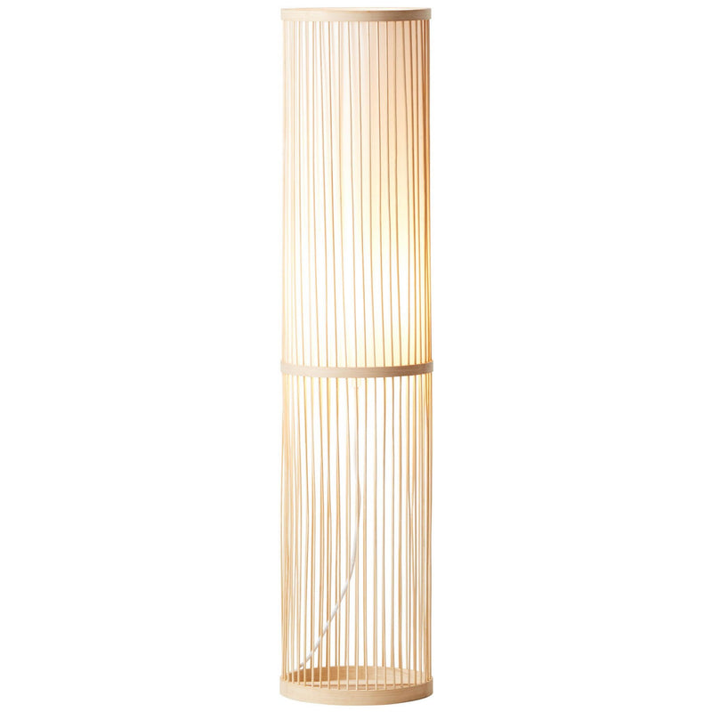 Lampadar Nori din lemn de bambus cu design modern 90 cm