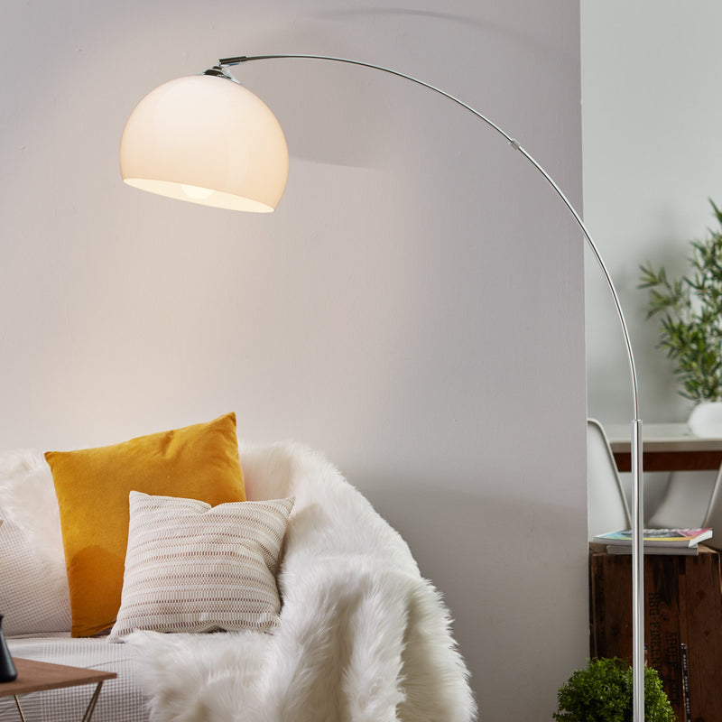 Lampadar Vessa cu arc reglabil cadru din metal 166 cm inaltime - LunaHome.ro