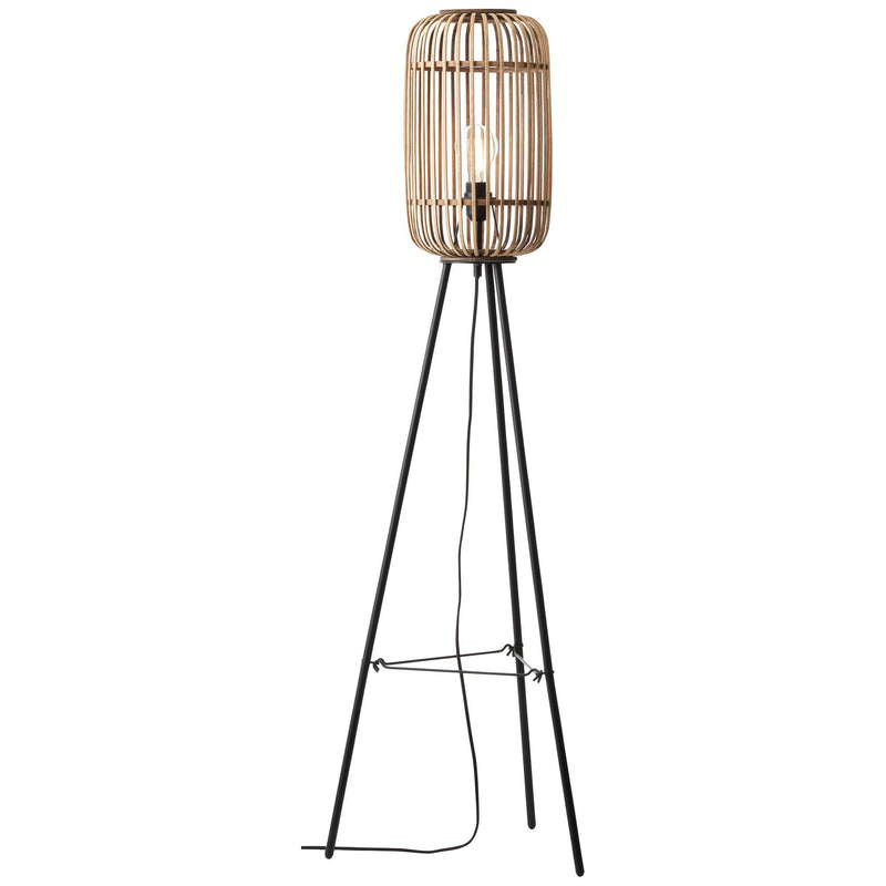Lampadar Woodrow cu 3 picioare si abajur din bambus H130 cm - LunaHome.ro