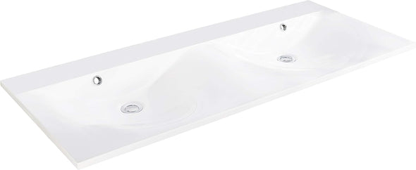 Lavoar dublu Fackelman din ceramica alba 120 cm - LunaHome.ro