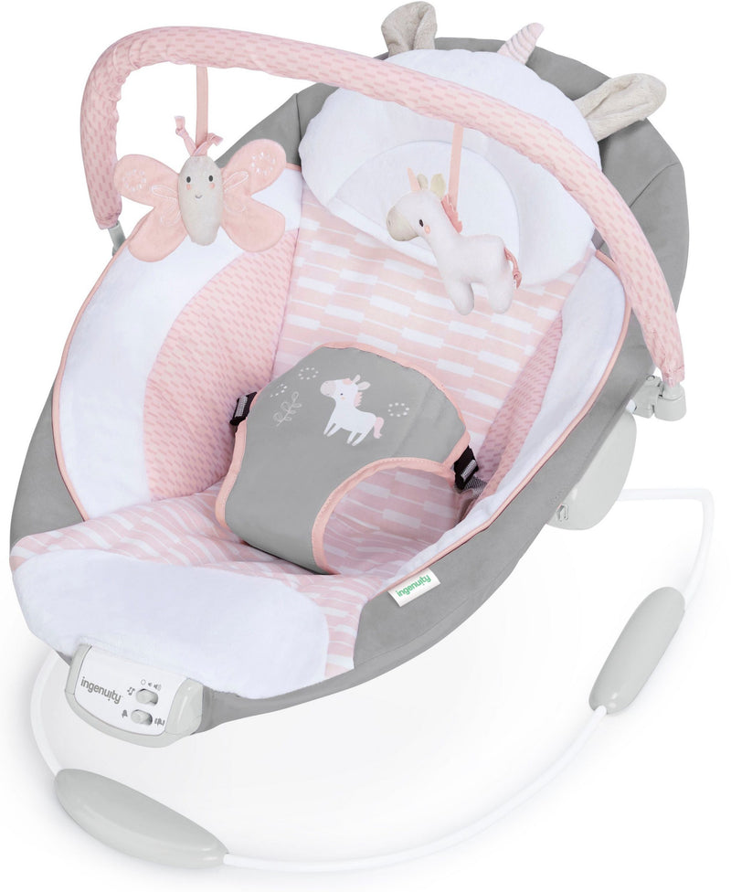 Balansoar electric pentru bebelusi Flora the Unicorn - LunaHome.ro