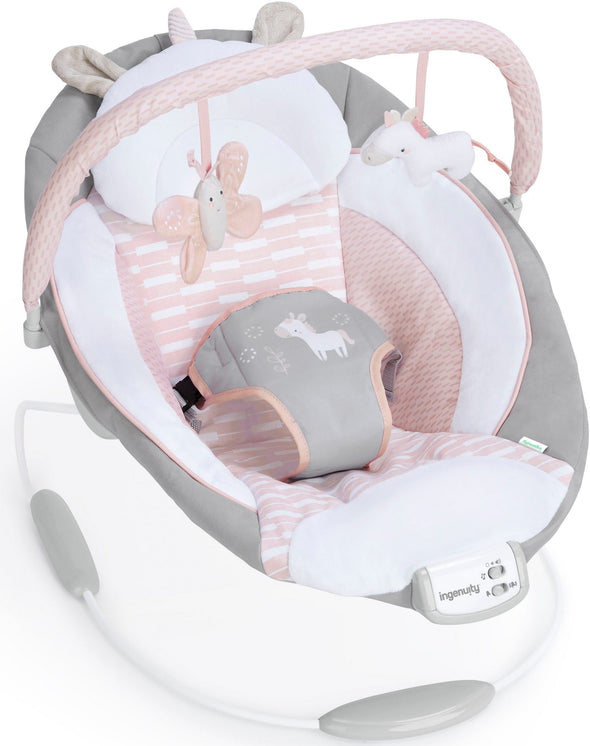 Balansoar electric pentru bebelusi Flora the Unicorn - LunaHome.ro