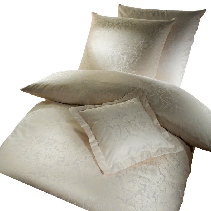 Lenjerie de pat, 2 piese Florence din satin Mako bej - LunaHome.ro