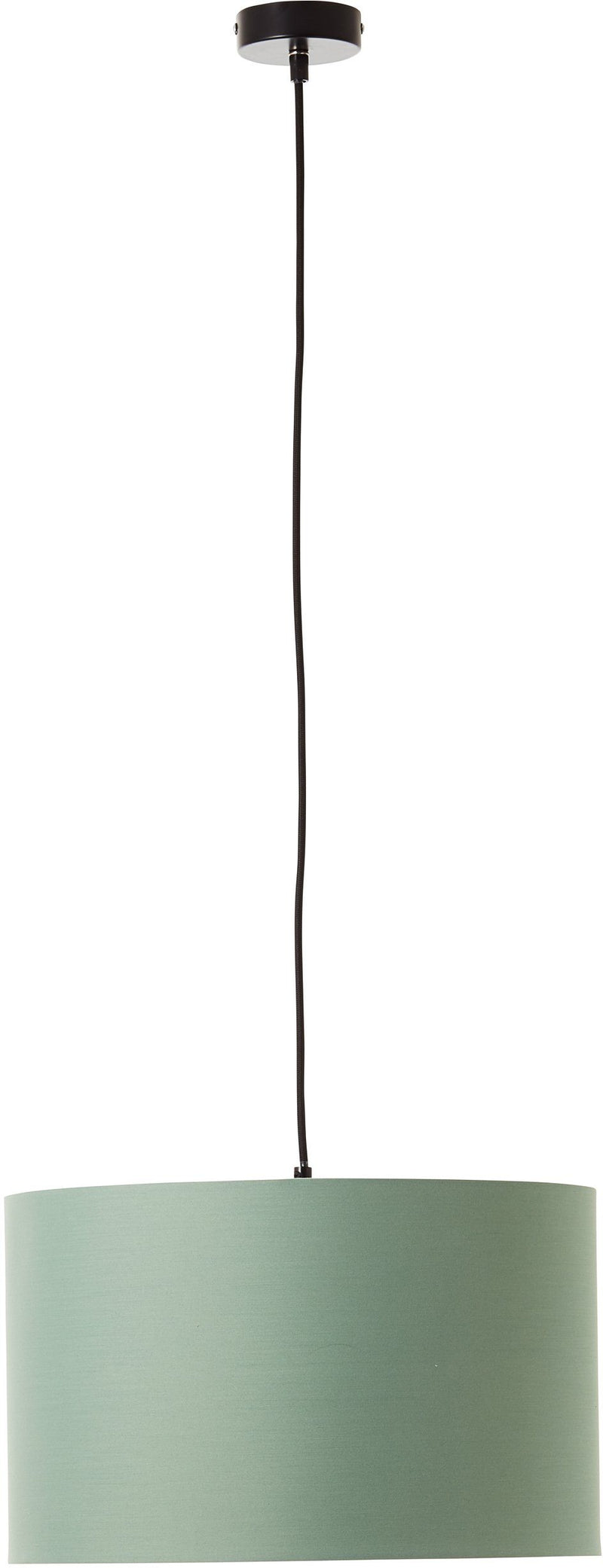 Lustra pendul Elijah cu abajur textil verde jad, 40 cm diametru - LunaHome.ro