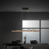 Lustra moderna LED Briloner cu lemn 98 cm - LunaHome.ro