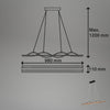 Lustra moderna LED Briloner cu lemn 98 cm - LunaHome.ro