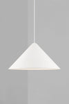 Lustra pendul Nono cu abajur metalic alb 49 cm diametru - LunaHome.ro