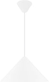 Lustra pendul Nono cu abajur metalic alb 49 cm diametru - LunaHome.ro