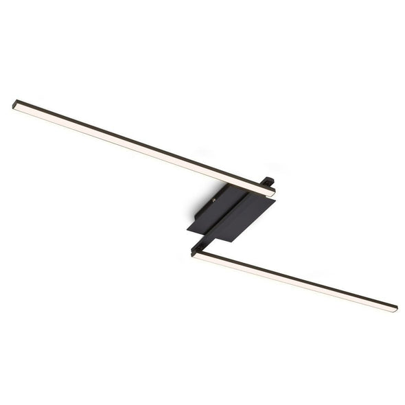 Lustra plafoniera Briloner LED neagra cu brate reglabile - LunaHome.ro