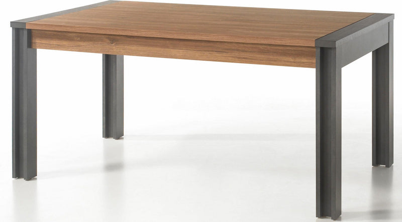 Masa Detroit cu design industrial, aspect de lemn, 156x90 cm - LunaHome.ro