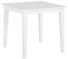 Masa de sufragerie Fullerton din lemn si Mdf alb, 80x80 cm - LunaHome.ro