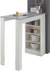 Masă de bar Mojito gri cu alb 115 cm lățime - LunaHome.ro