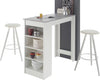 Masă de bar Mojito gri cu alb 115 cm lățime - LunaHome.ro