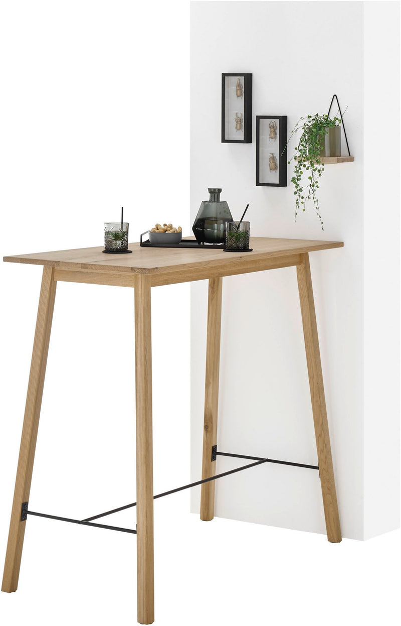 Masă de bistro bar Jules din lemn de stejar natur 120x60 cm - LunaHome.ro