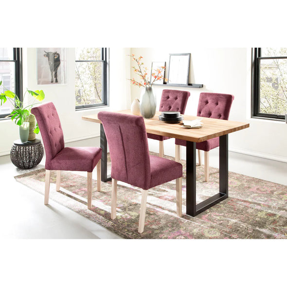 Masă de dining Lincoln cu blat din lemn de fag 160x90 cm - LunaHome.ro