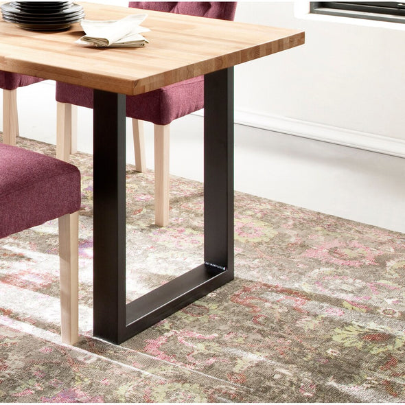 Masă de dining Lincoln cu blat din lemn de fag 160x90 cm - LunaHome.ro