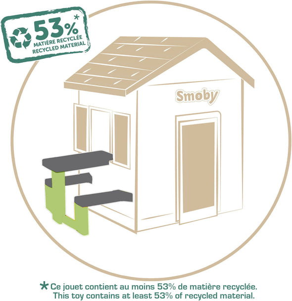 Masa de grădină Smoby Life, accesoriu pentru căsuța de exterior - LunaHome.ro