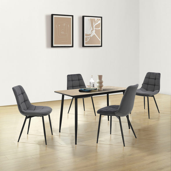Masa de sufragerie Arhus cu cadru metalic 120x70 cm