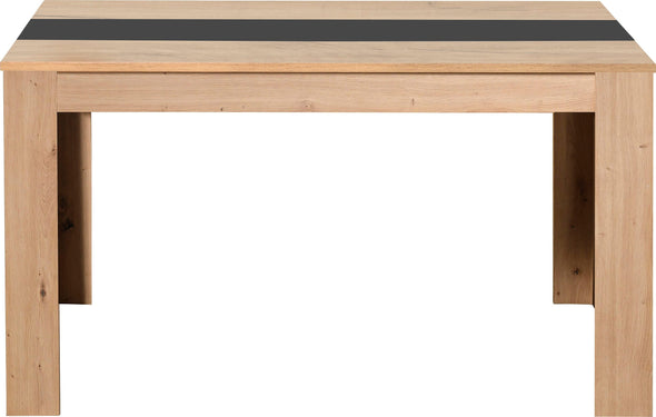 Masă de sufragerie Domus culoare stejar cu antracit 135x80 cm - LunaHome.ro