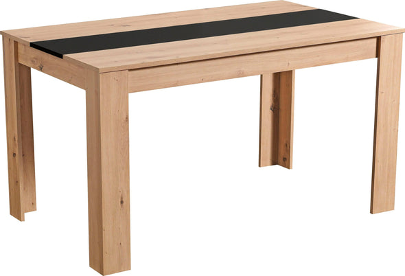 Masă de sufragerie Domus culoare stejar cu antracit 135x80 cm - LunaHome.ro
