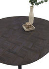Masa de sufragerie Joe din lemn de tec cu aspect mozaic 108x111 cm - LunaHome.ro