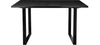 Masă de sufragerie Lannion cu cadru metalic negru, 140x90 cm - LunaHome.ro