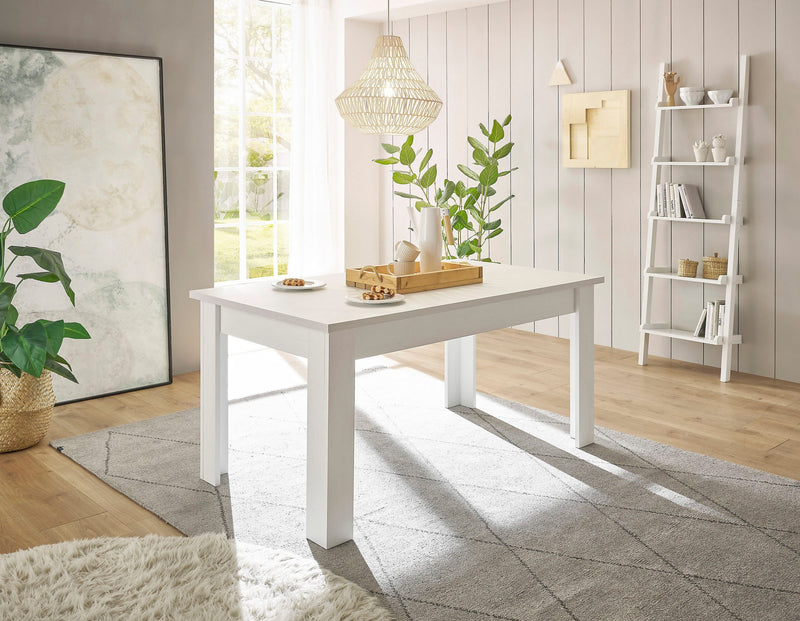 Masă de sufragerie Ravenna alba 160 cm lungime - LunaHome.ro