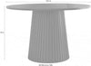 Masă de sufragerie Roos din ceramica si lemn de frasin 120 cm