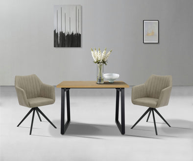 Masă de sufragerie Soyans cu cadru din metal 120x70 cm - LunaHome.ro