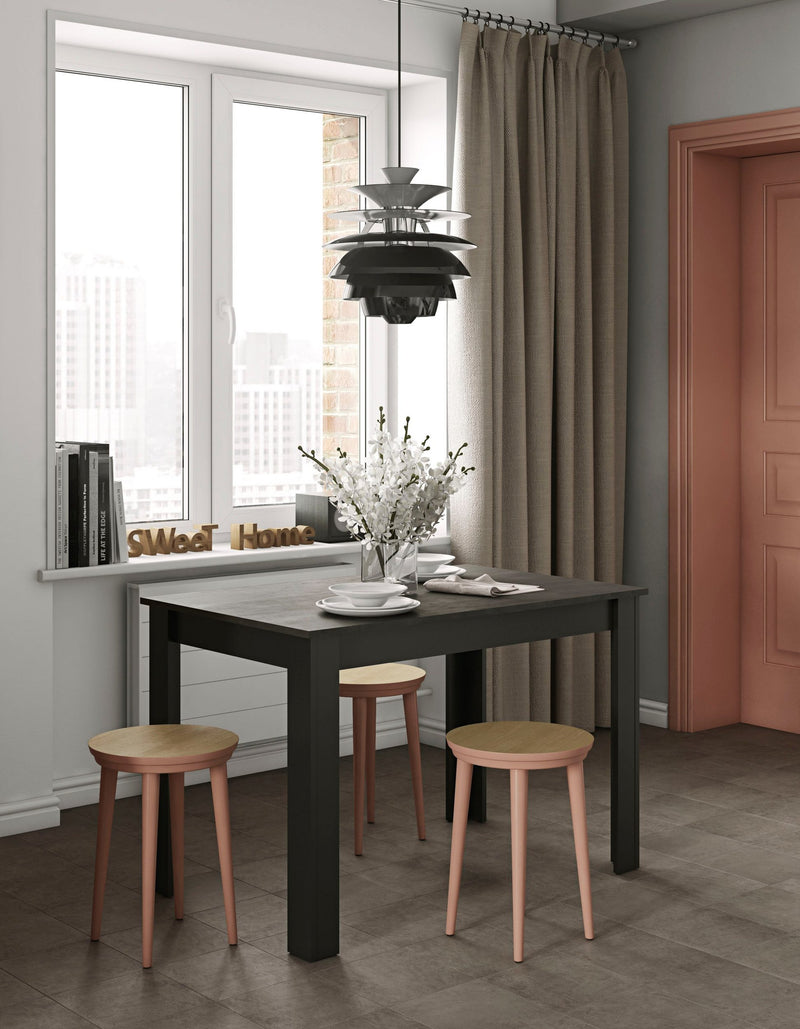 Masa de sufragerie Tema Home cu aspect de beton, 110x70 cm - LunaHome.ro