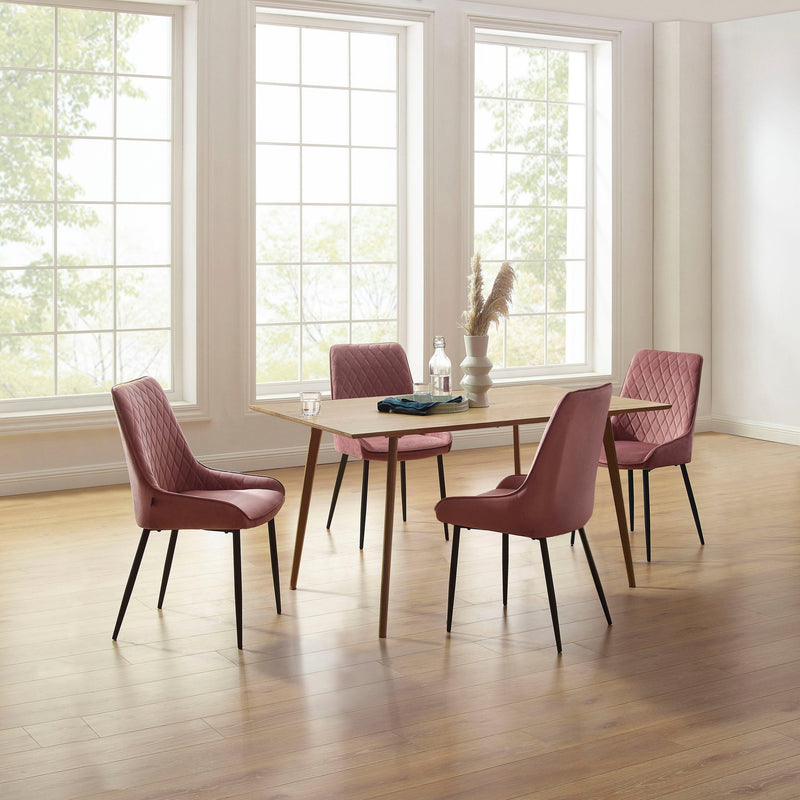 Masa de sufragerie »Eadwine« cu blat din Mdf stejar, 160x90 cm - LunaHome.ro