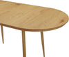 Masă de sufragerie extensibilă Belleville culoare stejar 120-160 cm