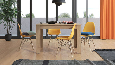 Masa de sufragerie extensibila Hamar culoare stejar 120-160 cm - LunaHome.ro