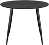 Masă rotundă Eadwine Leonique din Mdf neagra 100 cm