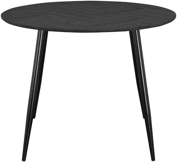 Masă rotundă Eadwine Leonique din Mdf neagra 100 cm