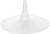 Masa rotunda Yahweh albă cu cadru metalic, 100 cm diametru - LunaHome.ro