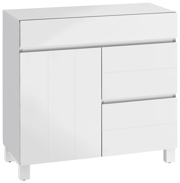 Comodă de baie Kaika din MDF alb 80 cm lățime - LunaHome.ro