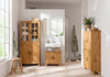 Masca de lavoar »Rodby« din lemn masiv, cu manere metalice, latime 60 cm - LunaHome.ro