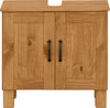 Masca de lavoar »Rodby« din lemn masiv, cu manere metalice, latime 60 cm - LunaHome.ro