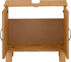 Masca de lavoar »Rodby« din lemn masiv, cu manere metalice, latime 60 cm - LunaHome.ro