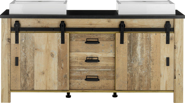 Masca de lavoar dubla Sherwood cu aspect industrial 164 cm