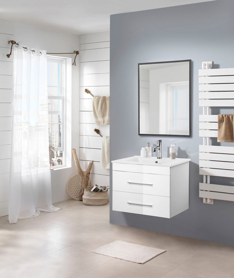 Masca cu lavoar Welltime Florence cu softclose 61 cm latime - LunaHome.ro