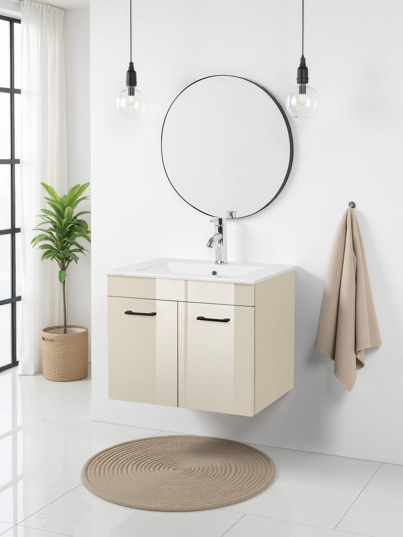 Masca de lavoar Florence cu chiuveta ceramica 59 cm lățime - LunaHome.ro